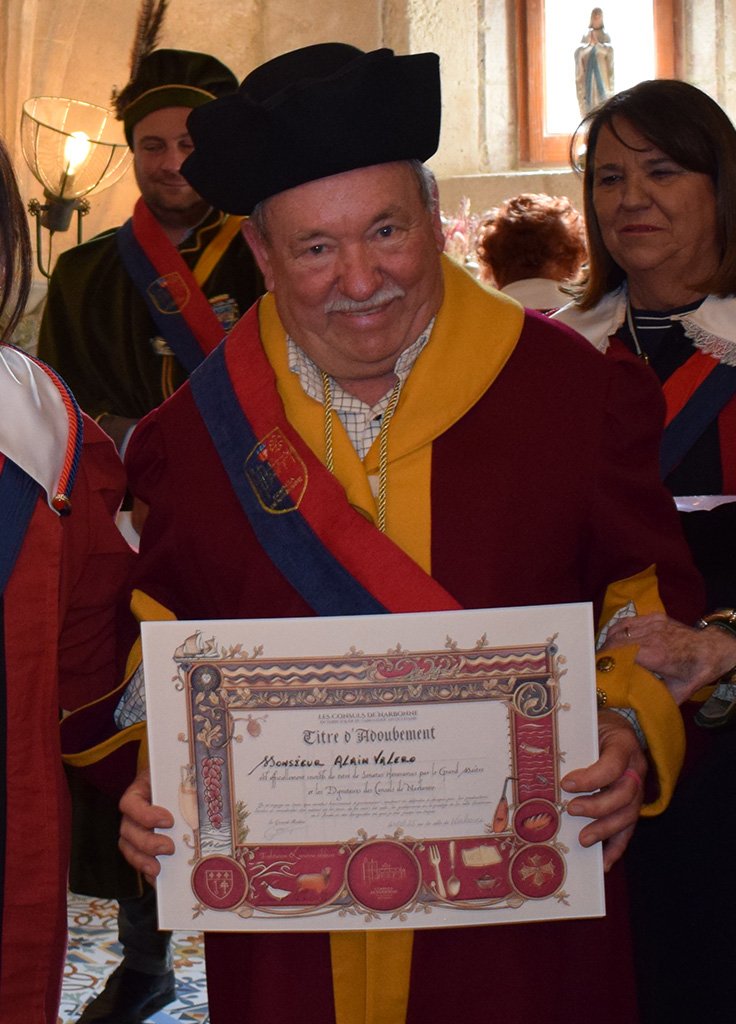 Alain Valero - Intronisation par les Consuls de Narbonne