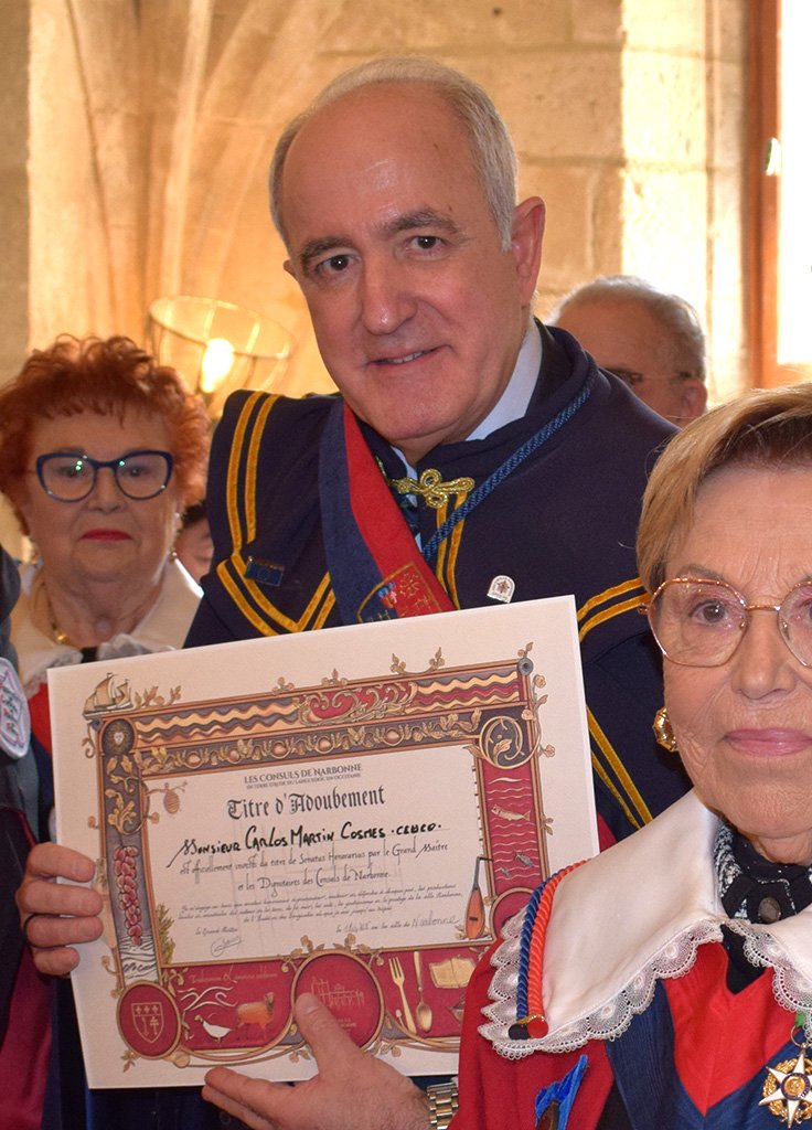 Carlos Martín Cosme - Intronisation par les Consuls de Narbonne