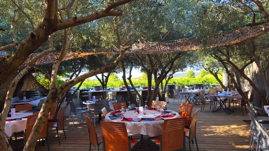Chapitre III de la Confrérie des Consuls de Narbonne - Terrasse du Domaine Ortola