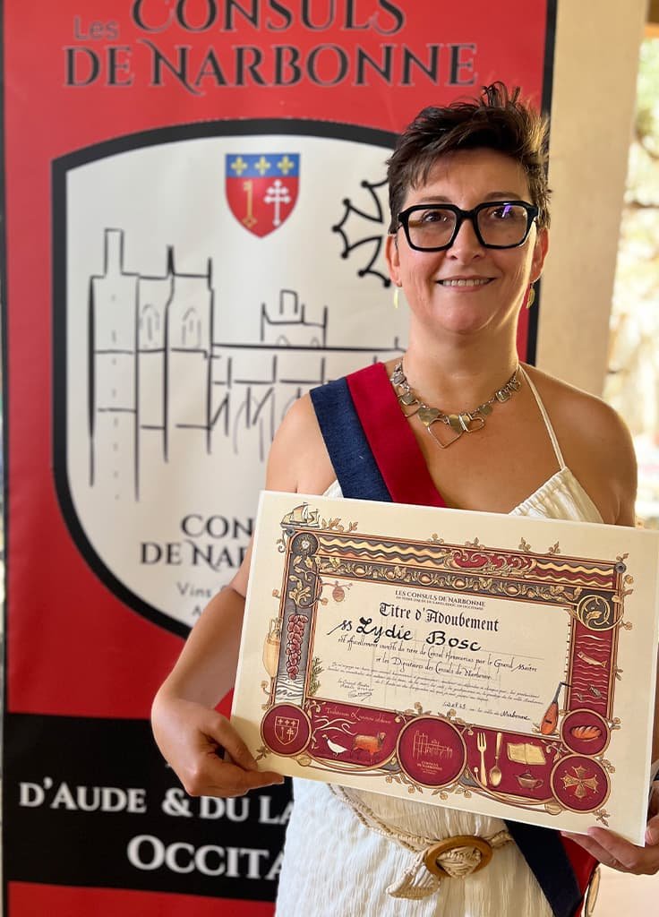 La Confrérie des Consuls de Narbonne - Consul Honorarius - Lydie Bosc