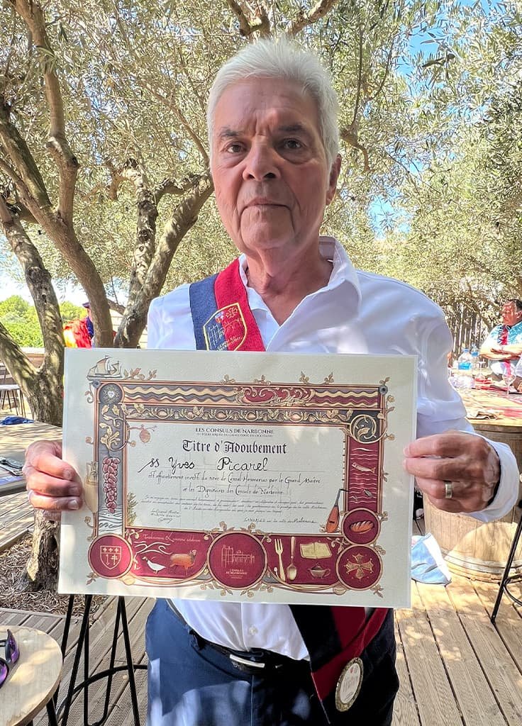La Confrérie des Consuls de Narbonne - Consul Honorarius - Yves Picarel