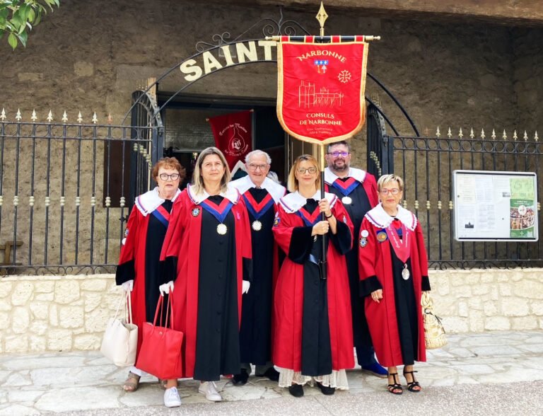 Les Consuls de Narbonne au 86ème Chapitre des Chevaliers Vignerons de Saint Christophe